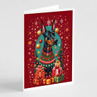 Doberman Pinscher Holiday Christmas Cards Envelopes Pack of 8 Dac3077Gca7P