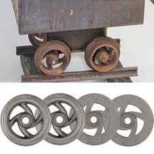 Carro de mineria de mineral pequeño carro de mina de oruga rueda de hierro fundido de 7 1/4 de diámetro para modelo LG