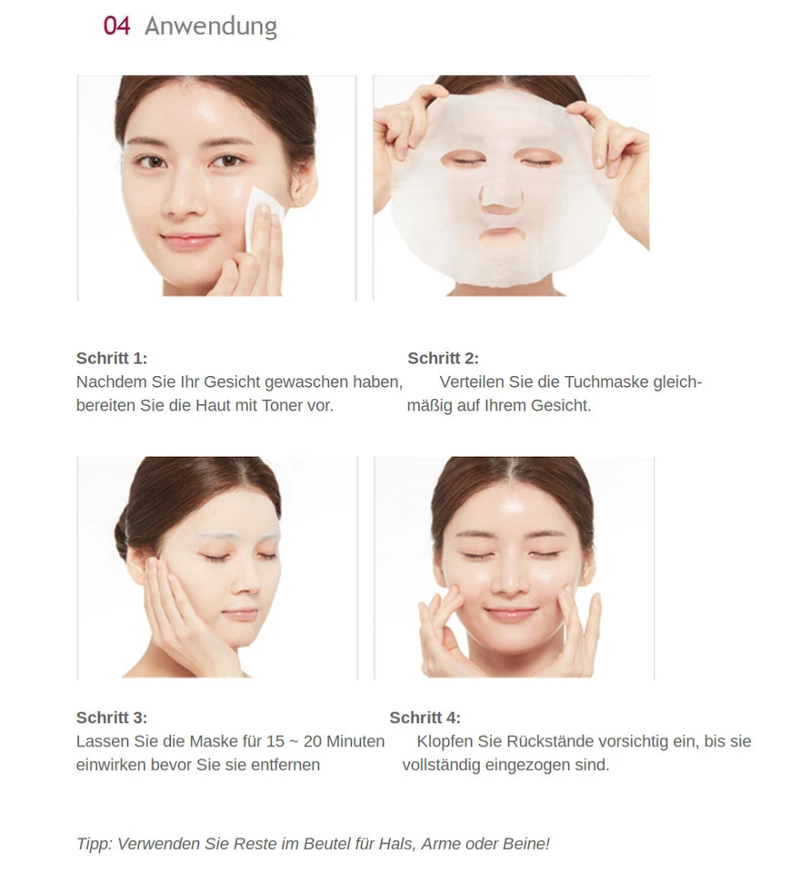 MISSHA Airy Fit Sheet Mask (12 Types) Skin-Fit Daily Sheet Mask (Pack of 12) - Bild 4 von 4