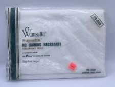 Vintage Wamsutta Superlin White Standard Twin Fitted Sheet New