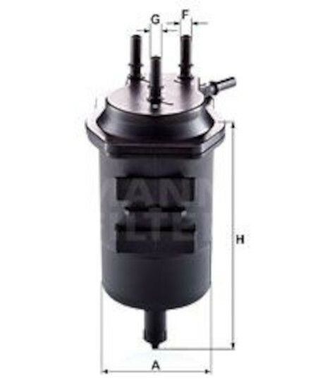 MANN-FILTER Kraftstofffilter FüR Renault Grand ScÉNic Megane Ii ScÉNic Ii-image