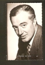Vittorio DE SICA  carte postale vintage CINEMA nb Ed.Vallois  ph.-Sam LEVIN rare