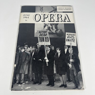 OPERA MAGAZINE MAGAZINE 1964 MAR MARIA CALLAS AND TITO GOBI IN TOSCA