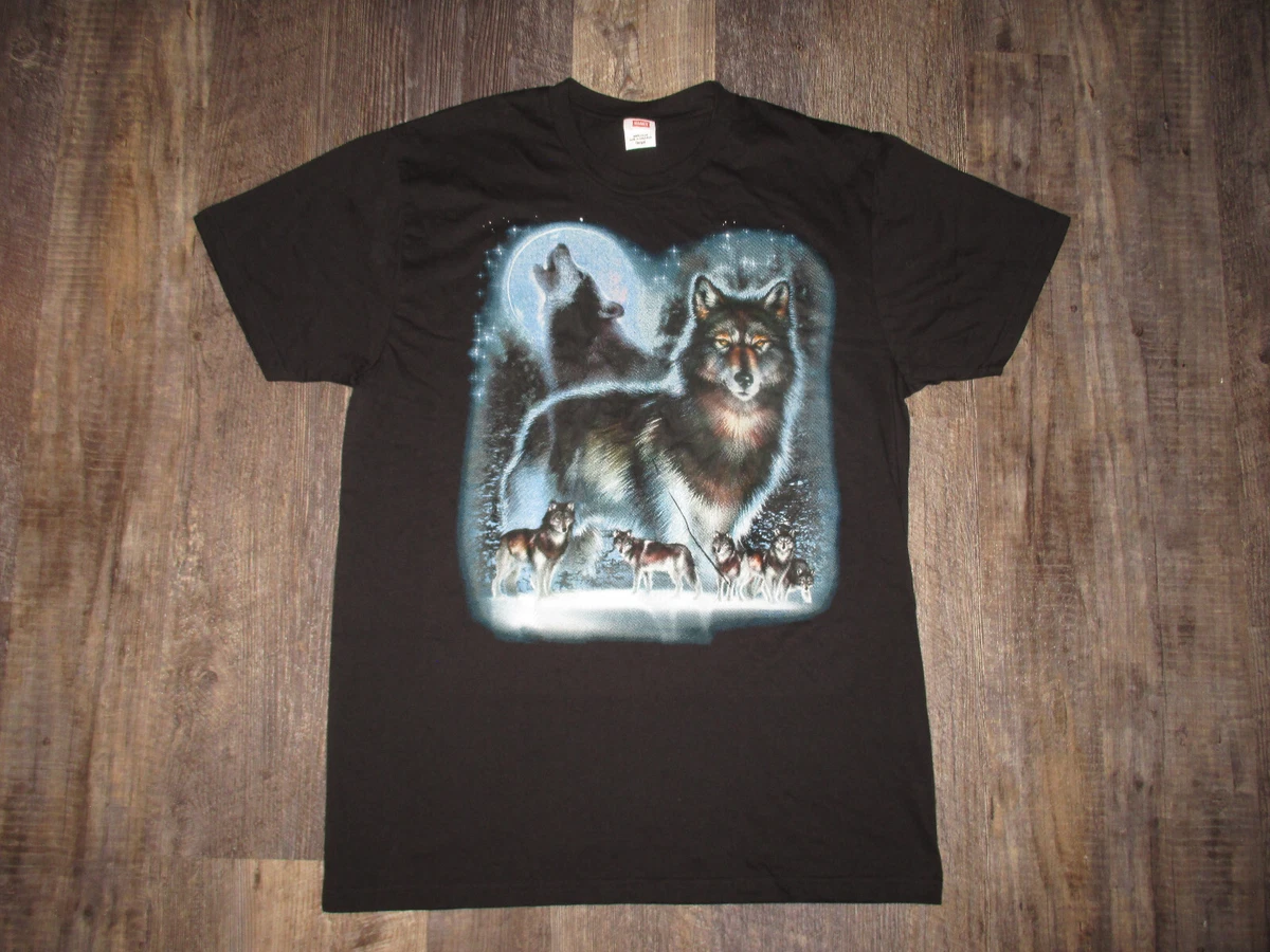 wolf t shirt ebay