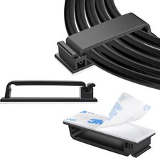 50PCS Self-Adhesive Cable Clips L   Wire Organizer for Desk, Car, Wall, TV