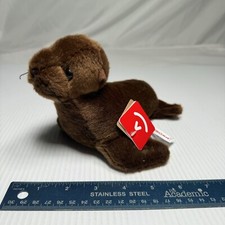 Aurora Seal Plush Brown Stuffed Animal Wildlife Lovey Toy Plushie Stuffie 8"L