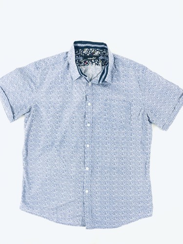 Coastal Shirt Men's XL Blue Floral 