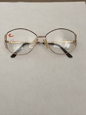 New VTG Logo Paris Diva Style Leopard Animal Print Glasses Frames 53-15-130