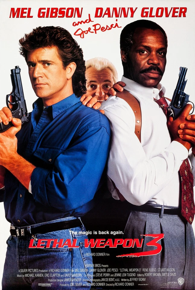 Lethal Weapon 3 movie poster - Mel Gibson, Danny Glover - 11 x 17 inches