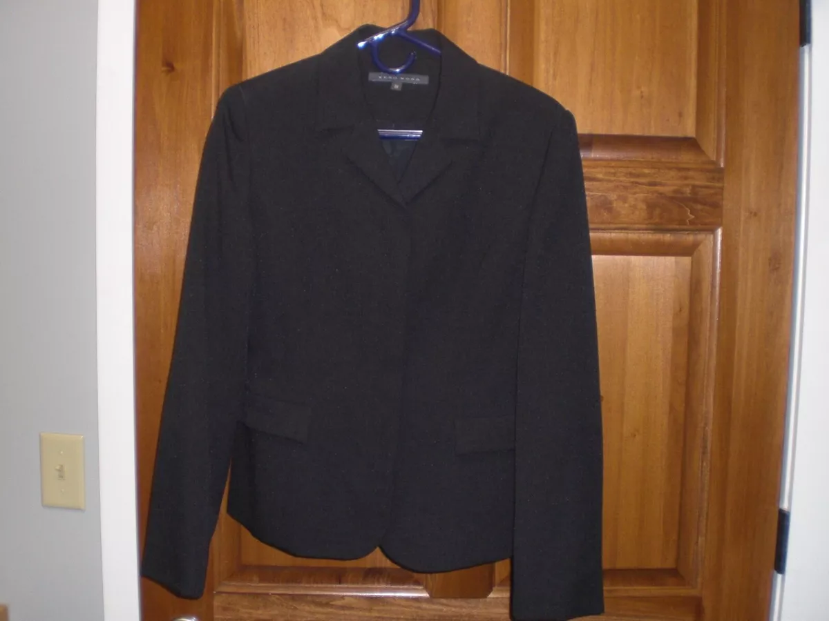 Vero Moda Milan S/Blazer Blazer Black Hidden Button Jacket EURO 38 4/6 | eBay