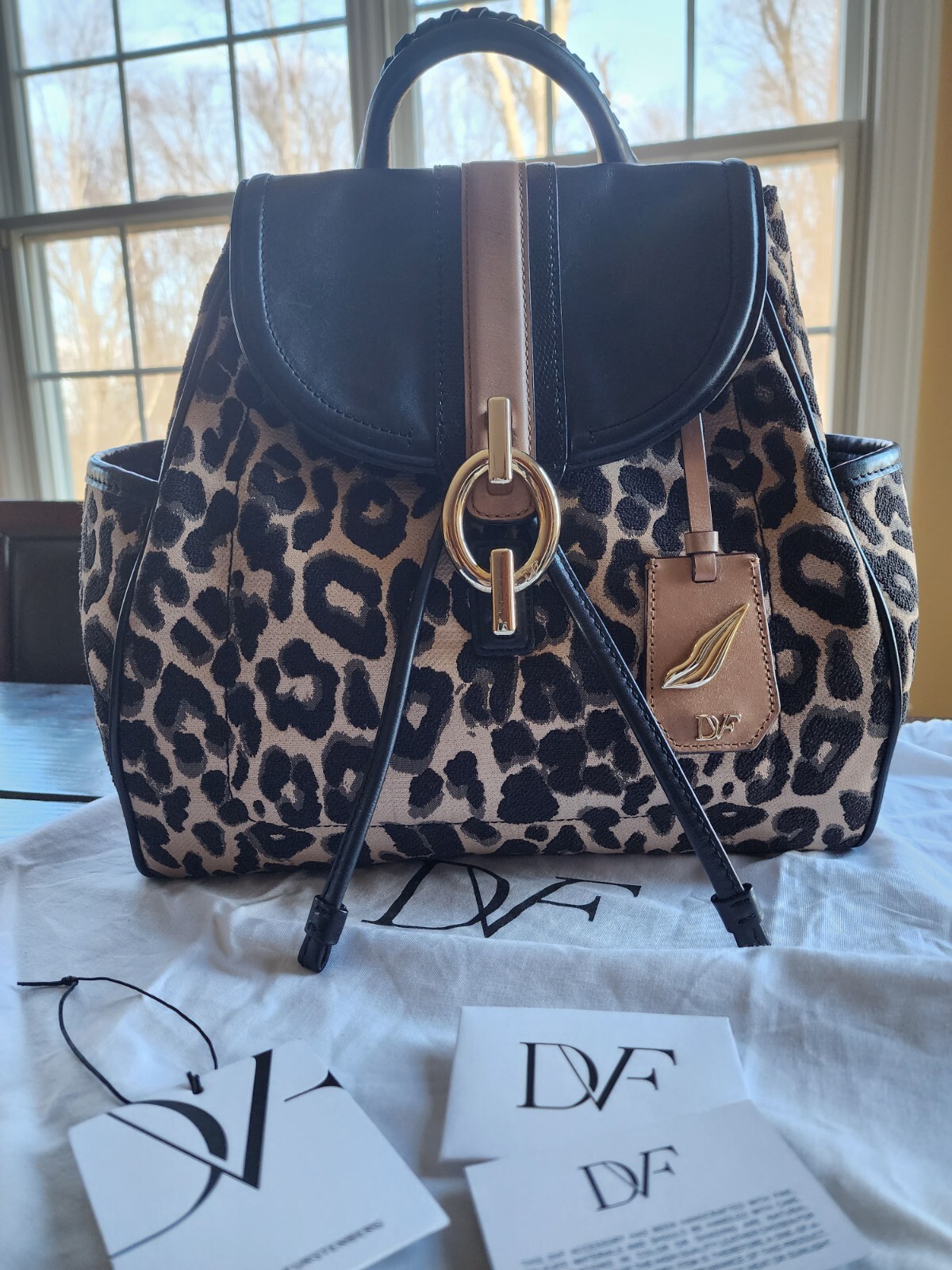 Dvf Leopard Backpack - image 1