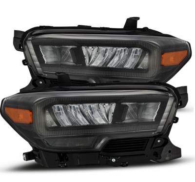 For 16-23 Toyota Tacoma TRD PRO Style Luxx Alpha Black LED Headlights Headlamps