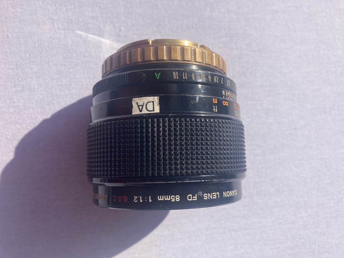 Canon FD 85mm f1.2 S.S.C. SSC Aspherical Lens - EF Mount - Good