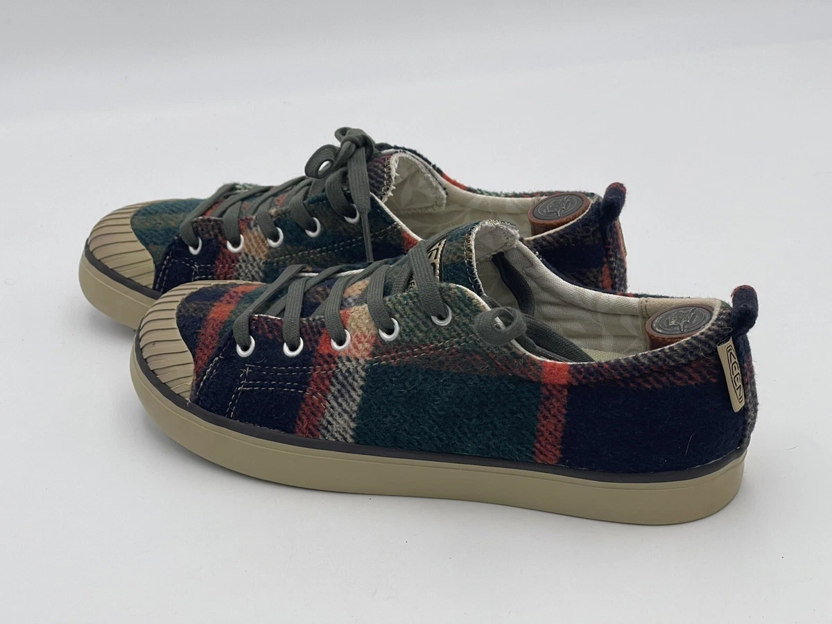 Keen Elsa Fleece Sneakers Women s Wool Plaid Flannel Shoes Size EU 40 US 9.5