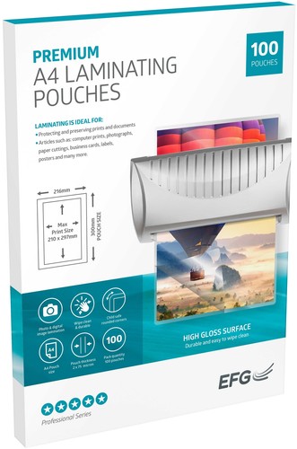 Pochettes De Plastification Réutilisables KODAK A4 - 200 Microns - Lot De 10 - Bord Déchirable Pour Retirer Les Documents Facilement - 5