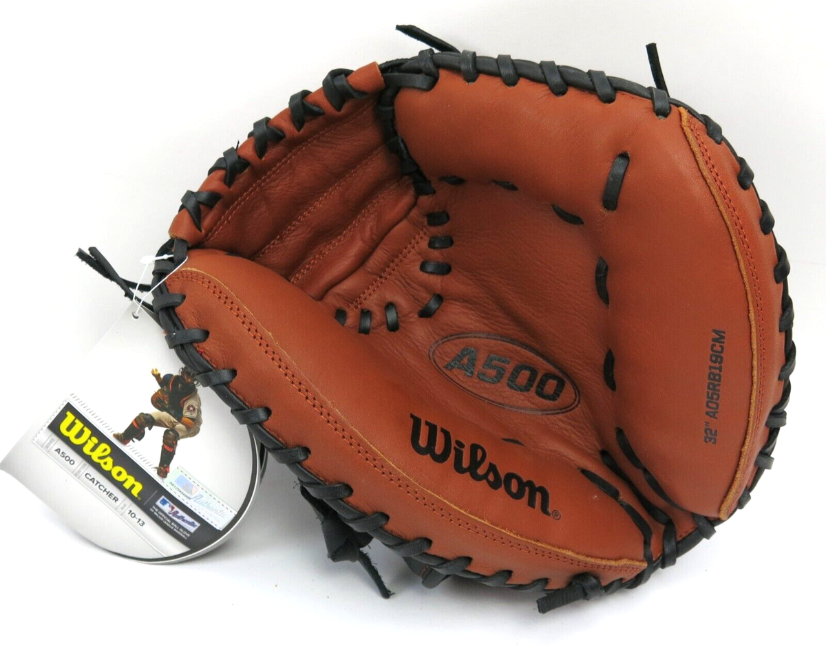 WILSON Sporting Goods 2019 A500 Catcher's Mitt Right Hand Throw  Copper/Black 32