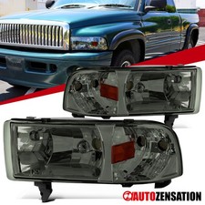 Fit 1994-2001 Dodge Ram 1500 2500 3500 Smoke Headlights Corner Lamps Leftright Fit 1994-2001 Dodge Ram 1500 2500 3500 Smoke Headlights Corner Lamps Leftright
