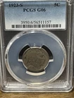 1923 S Buffalo Nickel PCGS G06 Very Original 5C Tough Date