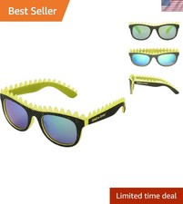 Boys Rawr some Sunglasses, Green Scale Pattern With Neon