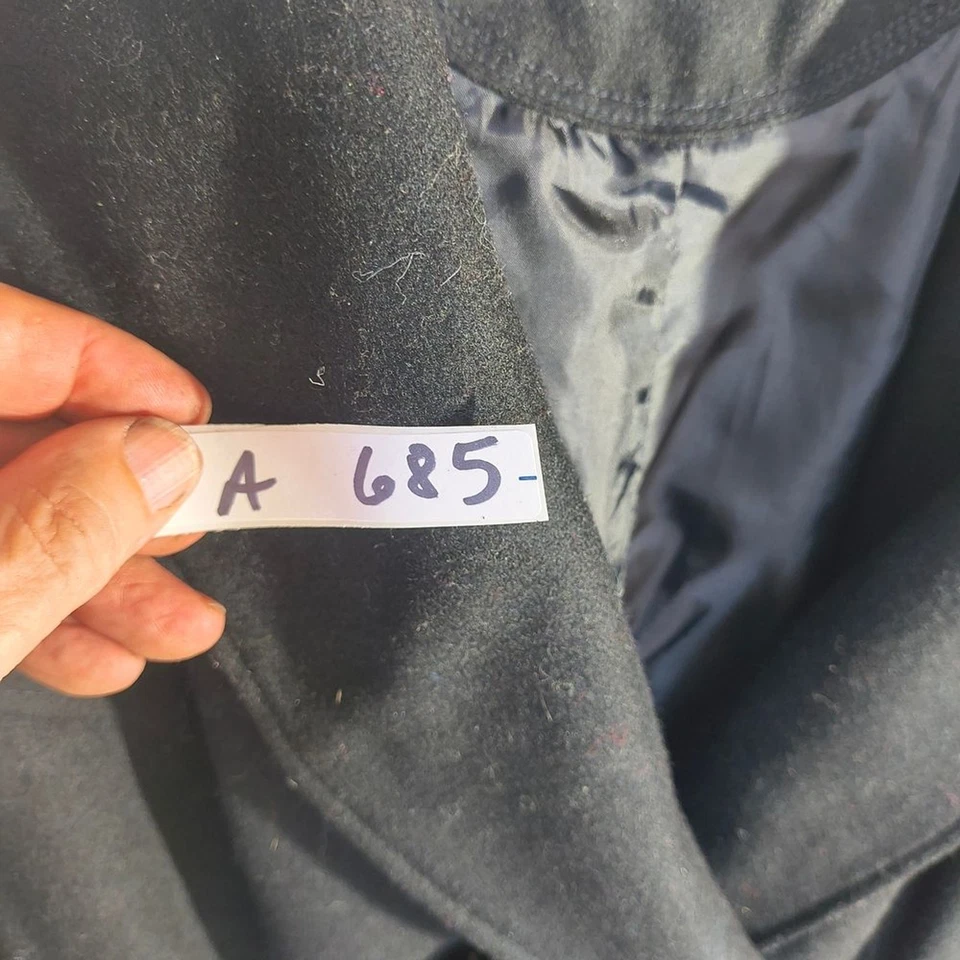 Abrigo Top Converse One Star Para Mujer Talla Grande Largo Completo Negro Doble Pecho Foto 2 de 4