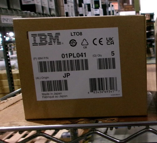 5 PACK of IBM LTO8 Tape Cartridge 01PL041 Data Cartridge Ultrium-8 LTO-8