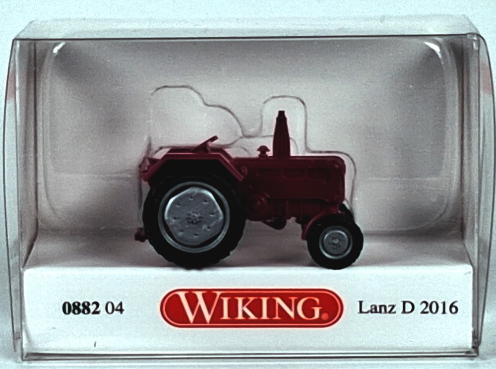 Lanz D 2016 Tractor (Bordeaux Purple) 1955-1960 1:87 Wiking