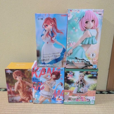 Beautiful Girl Figure bulk sale 5 piece set Prize unopened
