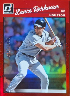 2023 Panini Donruss - Retro 1990 Lance Berkman #262 Holo Red /2023