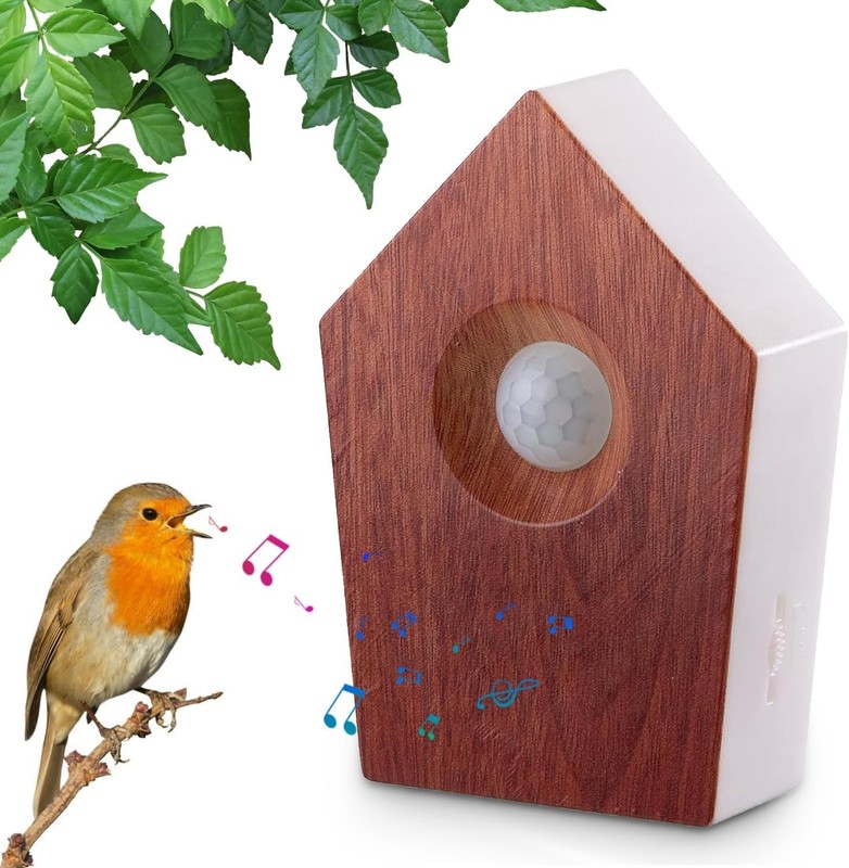 Bird Sound Box with Motion Sensor Natural Chirping Relaxation Home Decor