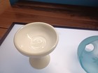 Vintage Westmoreland Fairy Lamp pale blue - handpainted daisies — photo 5