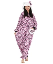 Sanrio Leopard Kitty Fleece Kigurumi (Free Size)