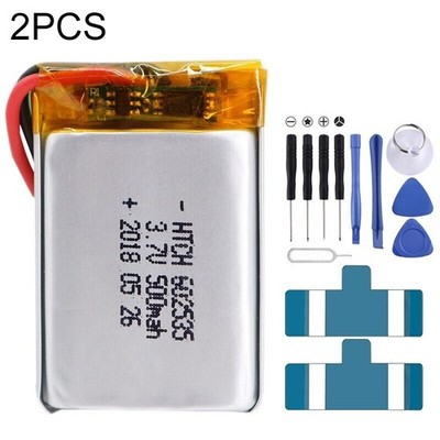 2 Stück 500mAh 602535 Li-Polymer Akku Ersatz