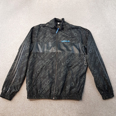 Adidas Mens Track Jacket Medium Black Originals AOP Firebird SST Beckenbauer