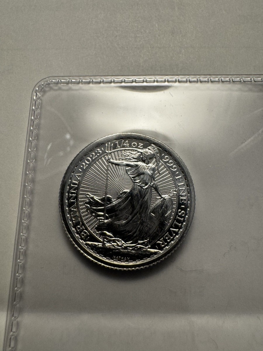 2023 Great Britain 1/4 oz Silver Britannia King Charles III .999