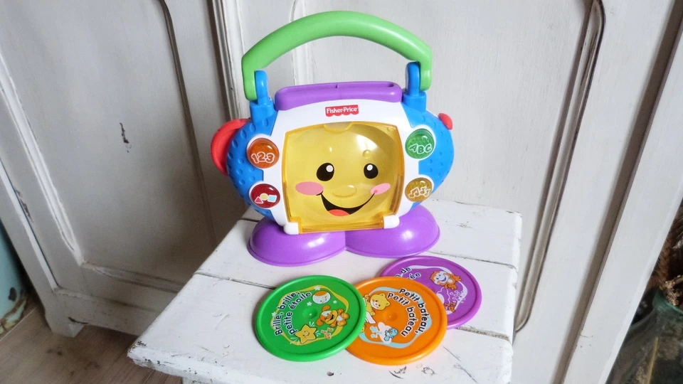 Fisher Price Mon Premier Lecteur CD Rires & Eveil dès 6 mois TBE - Photo 1/4