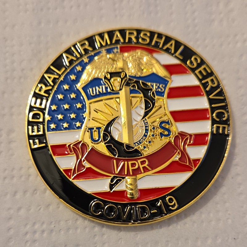 Federal Air Marshal Service VIPR COVID-19 Challenge Coin
