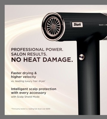 Shark SpeedStyle Professional Hair Dryer in Black, SpeedStyle Styling Tool
