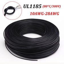 UL1185 10AWG-28AWG Single Core Tinned Copper Shielded Wire PVC Audio Cable