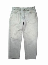Vintage Levi s 550 Relaxed Fit Light Gray 90s Fit Jeans 33x23 Short