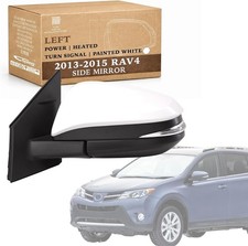 Driver Side Door Mirror for 2013 2014 2015 Toyota RAV4 Power Glass Heated Turn..