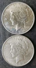 1924 and 1926 D $1 Peace Silver Dollars