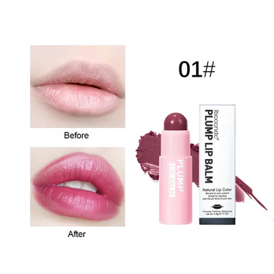 4 Colors Full Plumping Lip Balm, Tinted Lip Balm Plumper, Enhancing & Hydrating 