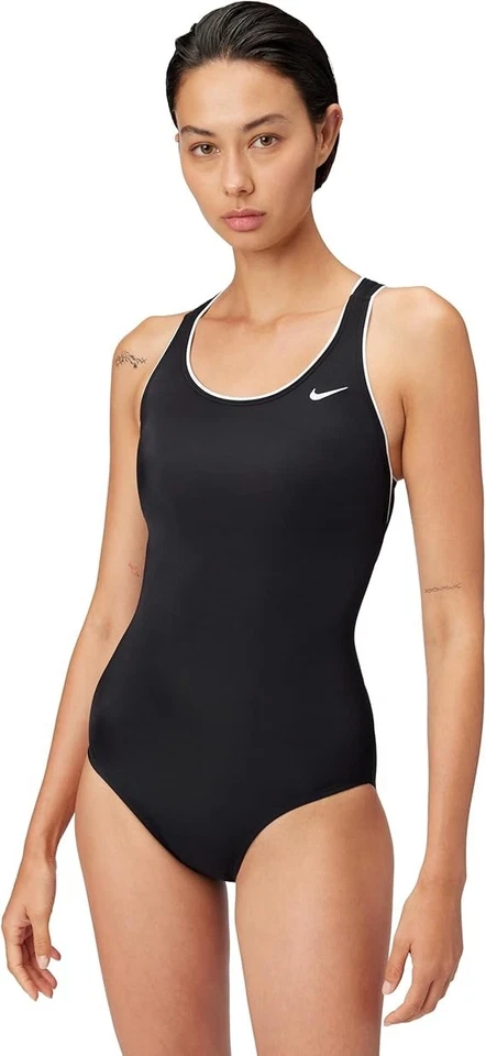 New Nike Swim powerback womens one piece black swimsuit size small - Image 4 of 4