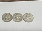 3  1955  ERROR  COINS  LINE THROUGH THE 9  WASHINTON QUARTERS  ONE PRICE