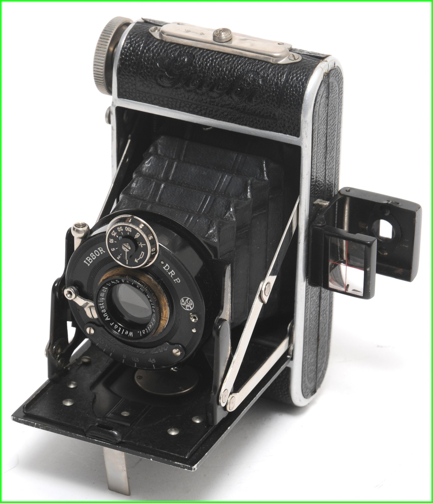 @ Vintage Welta Gucki 127 film folding camera 4x6.5 w. Welta