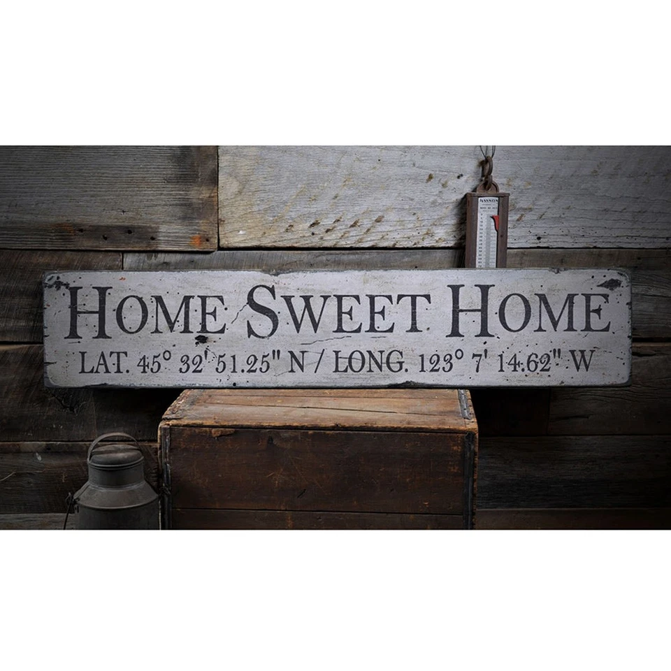 Home Sweet Home, Home, Home Sweet Home - Rustic Distressed Wood Sign - Image 2 of 2