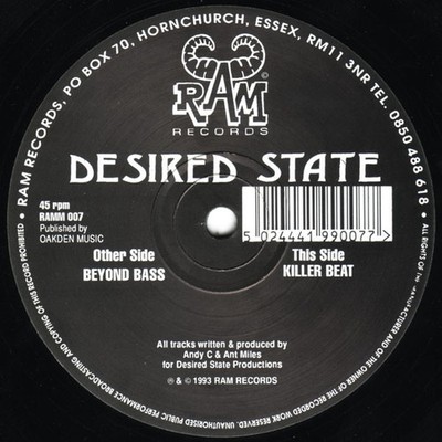 Desired State - Beyond Bass / Killer Beat, 12'', (Vinyl)