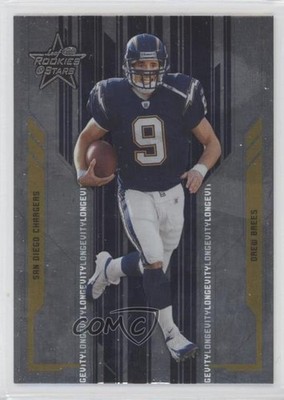2005 Leaf Rookies & Stars Longevity Parallel 52/150 Drew Brees #80 HOF uk2