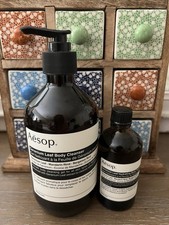 Aesop Geranium Leaf Body Cleanser, And Hydrating Body Treatment With Vitamin E