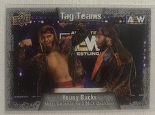 2022 Upper Deck AEW Wrestling The Young Bucks Tag Teams Card #90 Matt & Nick